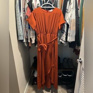 Burnt Orange Maxi Dress